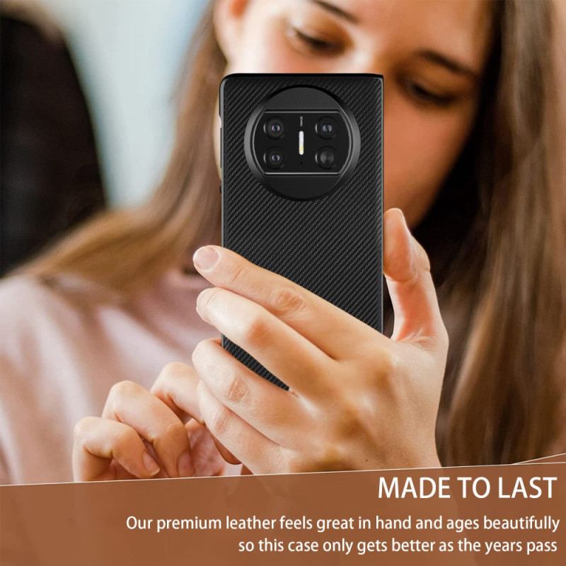 Coque Huawei Mate X3 Style Cuir Tissé