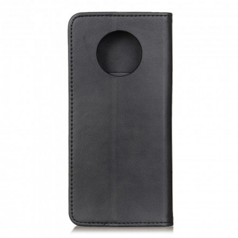 Flip Cover Xiaomi Redmi Note 9 5G / Note 9T 5G Cuir Fendu Élégance