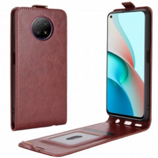 Housse Xiaomi Redmi Note 9 5G / Note 9T 5G Effet Cuir Rabat Vertical
