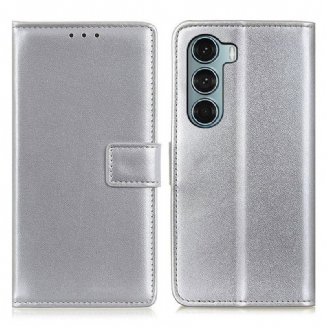 Housse Moto G200 5G Simili Cuir Simple