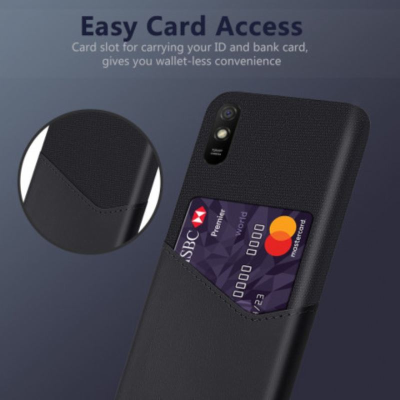 Coque Xiaomi Redmi 9A Porte-Carte KSQ