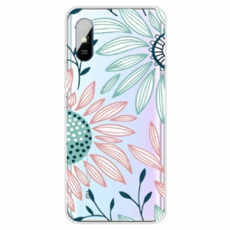 Coque Xiaomi Redmi 9A Transparente Une Fleur