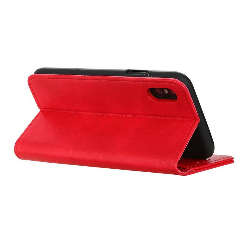 Flip Cover Xiaomi Redmi 9A Cuir Fendu Texturé