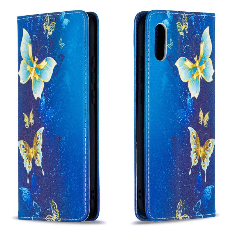 Flip Cover Xiaomi Redmi 9A Papillons Bleus