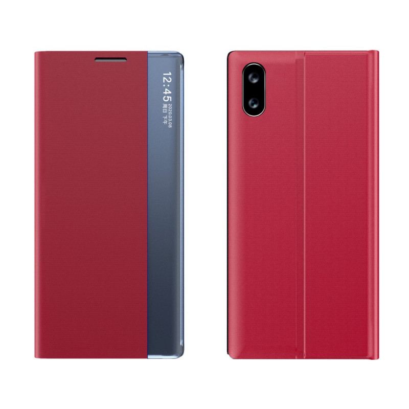 View Cover Xiaomi Redmi 9A Simili Cuir Texturé