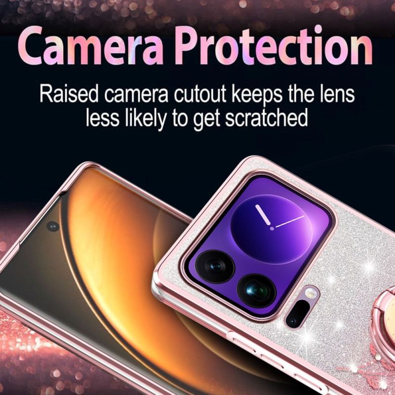 Coque Xiaomi 17 Pro Anneau-Support Strass