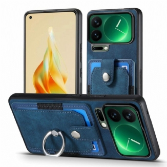 Coque Xiaomi 17 Pro Effet Cuir Support et Porte-Cartes