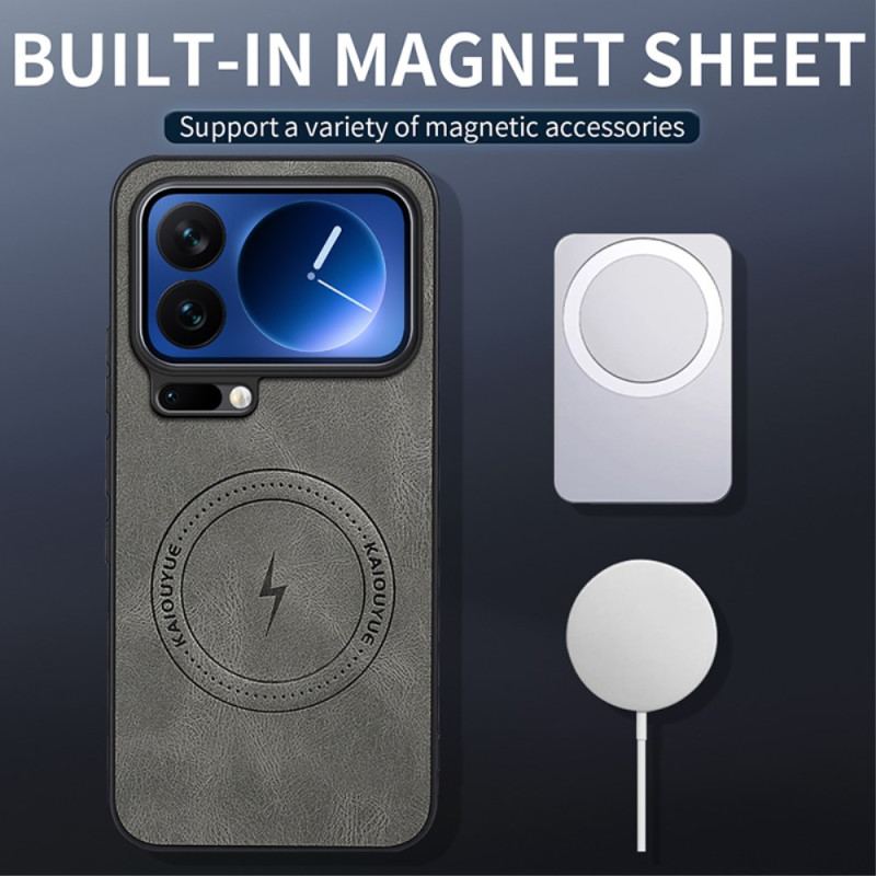 Coque Xiaomi 17 Pro Magsafe Effet Cuir