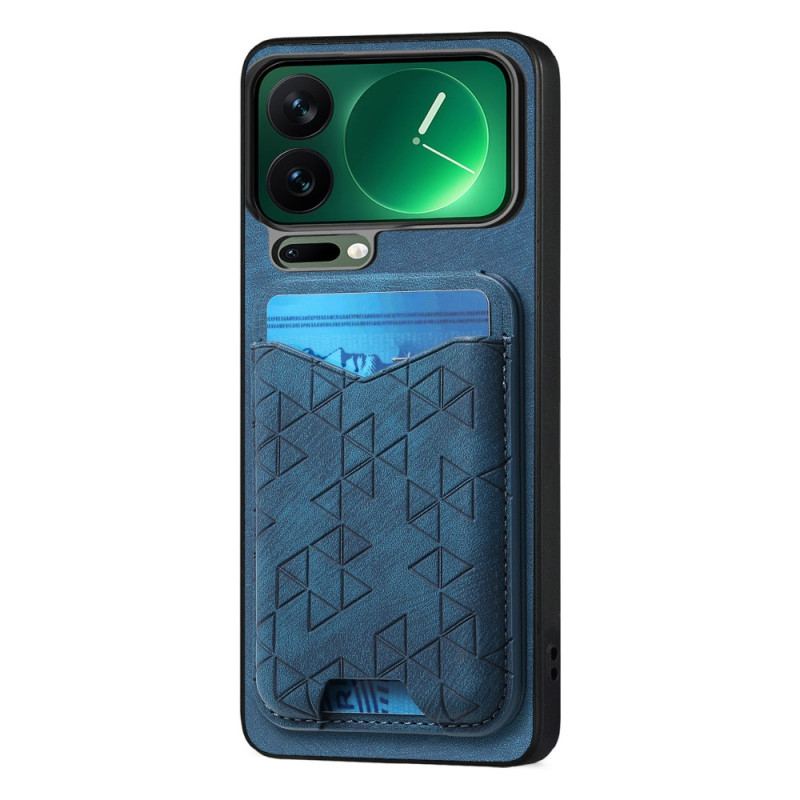 Coque Xiaomi 17 Pro Porte-Cartes et Support Motif Gravé