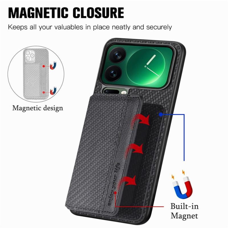 Coque Xiaomi 17 Pro Protection RFID et Porte-Cartes Magnétique