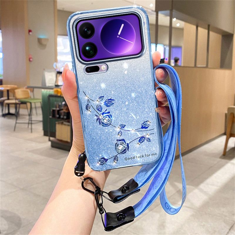 Coque Xiaomi 17 Pro Strass avec Lanières