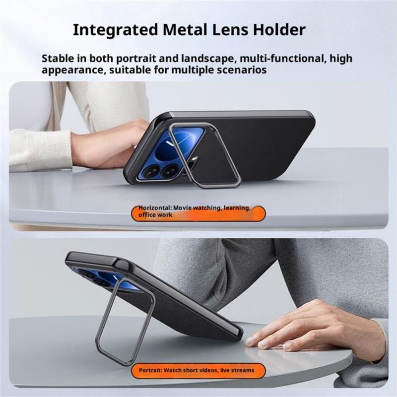 Coque Xiaomi 17 Pro Support Intégré et Cadre Métal