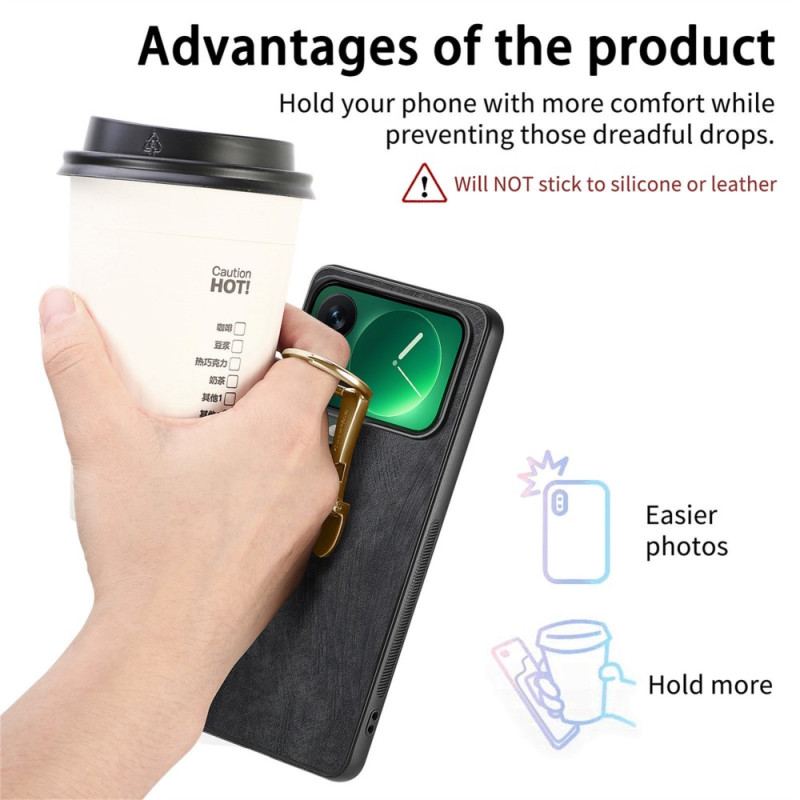 Coque Xiaomi 17 Pro Support Pliable et Texture Rétro CASENEO