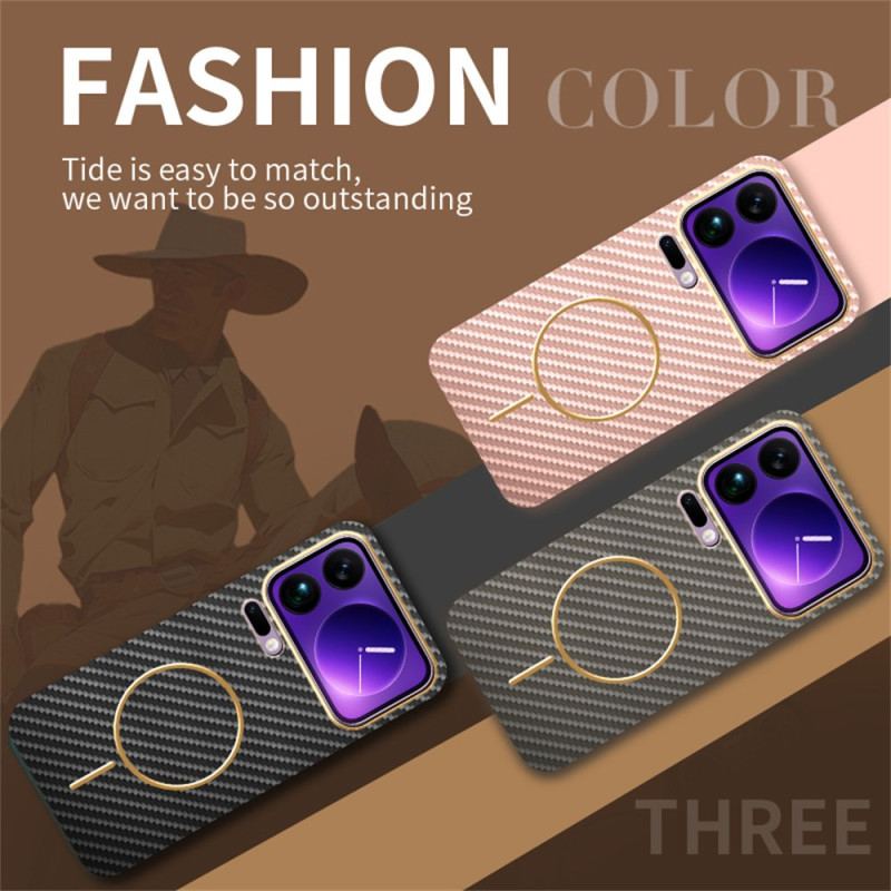 Coque Xiaomi 17 Pro Texture Fibre Carbone