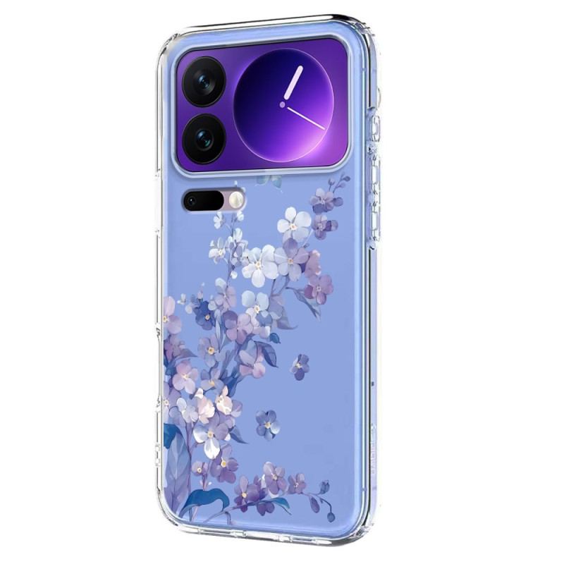 Coque Xiaomi 17 Pro Transparentes Papillons et Fleurs