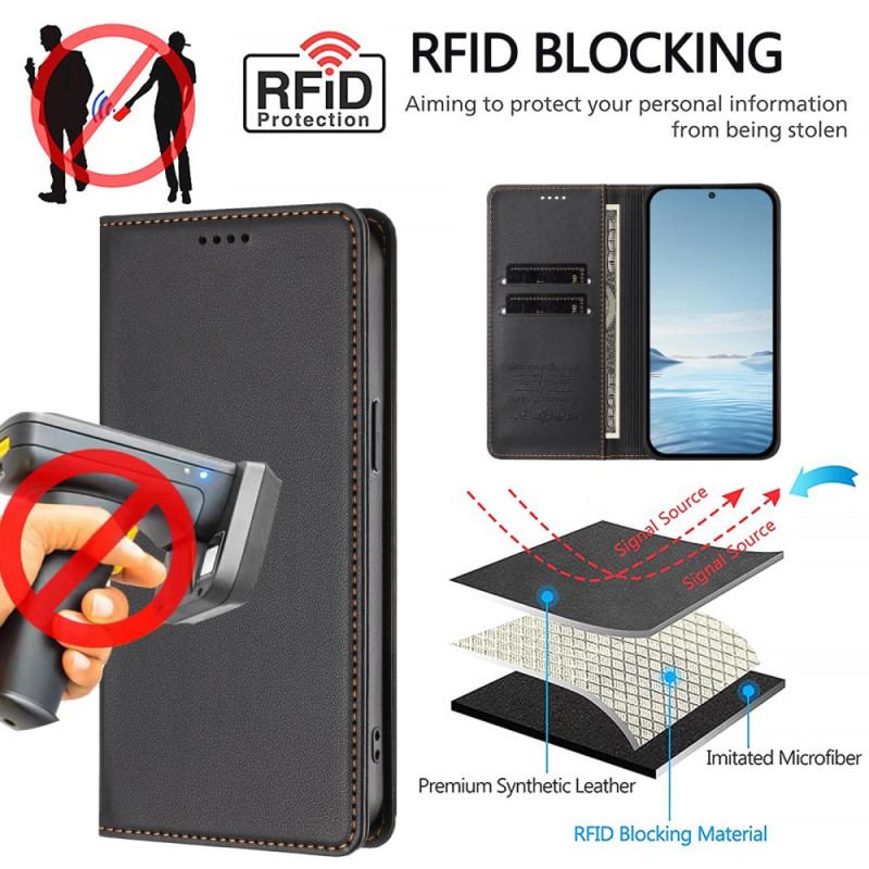 Flip Cover Xiaomi 17 Pro Fermeture Magnétique et Protection RFID