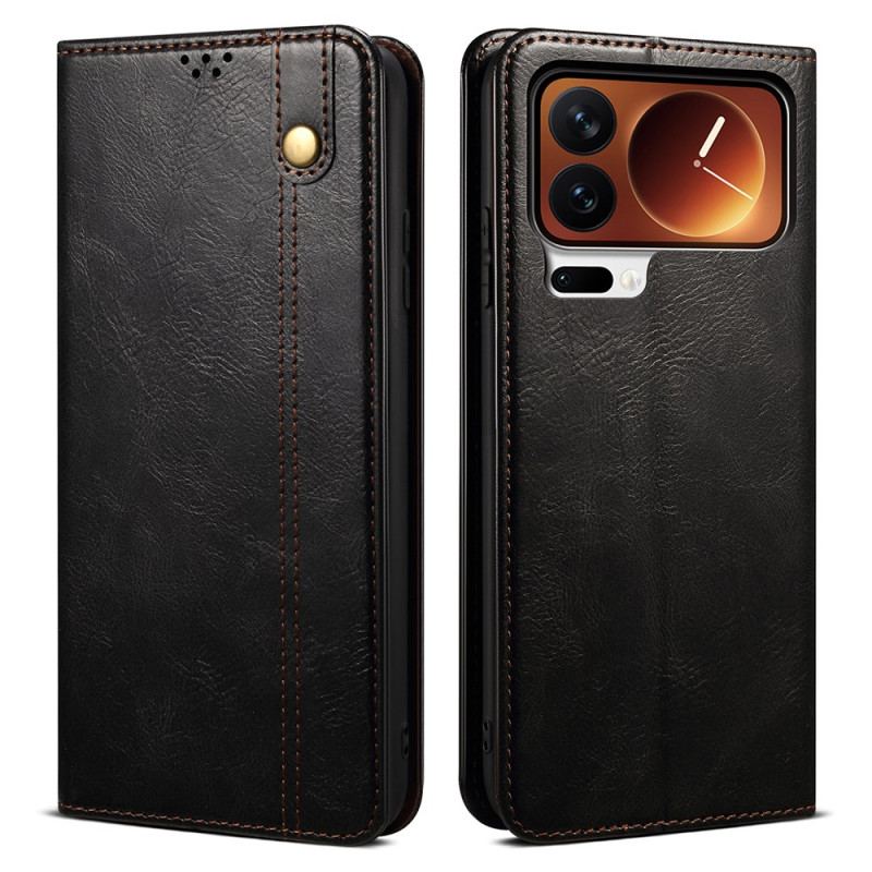 Flip Cover Xiaomi 17 Pro Simili Cuir Ciré