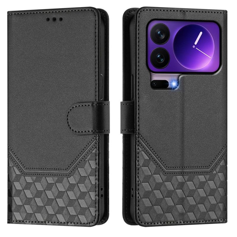 Housse Xiaomi 17 Pro Blocage RFID et Motif Alvéolé