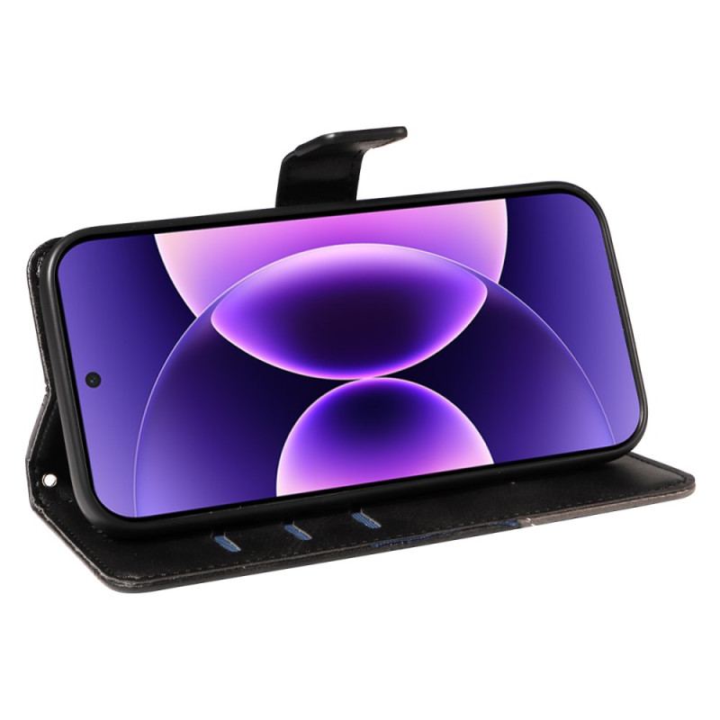 Housse Xiaomi 17 Pro Effet Cuir Bicolore