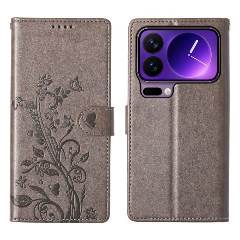 Housse Xiaomi 17 Pro Motif Papillon Floral