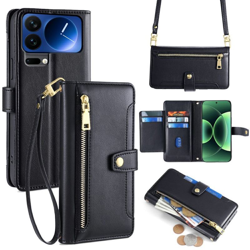 Housse Xiaomi 17 Pro Poche Zippée et Sangles