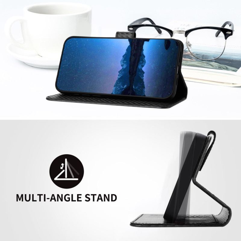 Housse Xiaomi 17 Pro Texture Fibre de Carbone