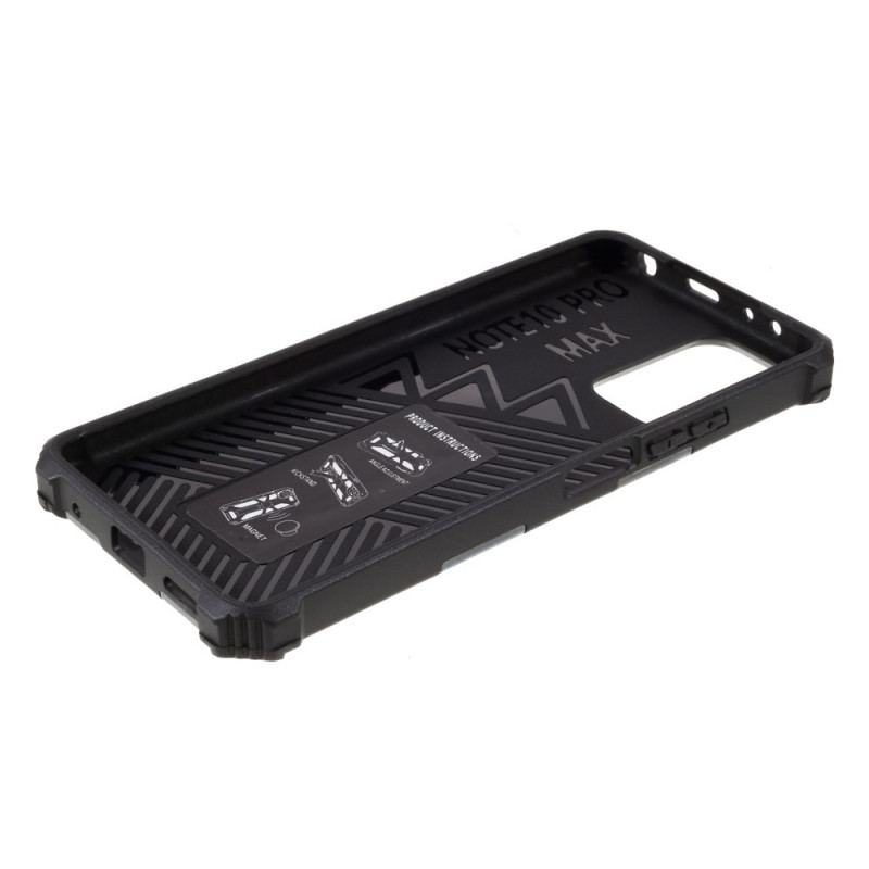 Coque Xiaomi Redmi Note 10 Pro Camouflage Support Amovible