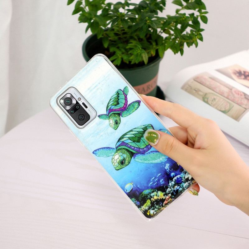 Coque Xiaomi Redmi Note 10 Pro Tortues Fluorescente