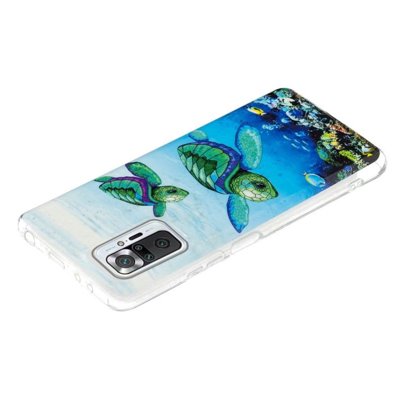 Coque Xiaomi Redmi Note 10 Pro Tortues Fluorescente