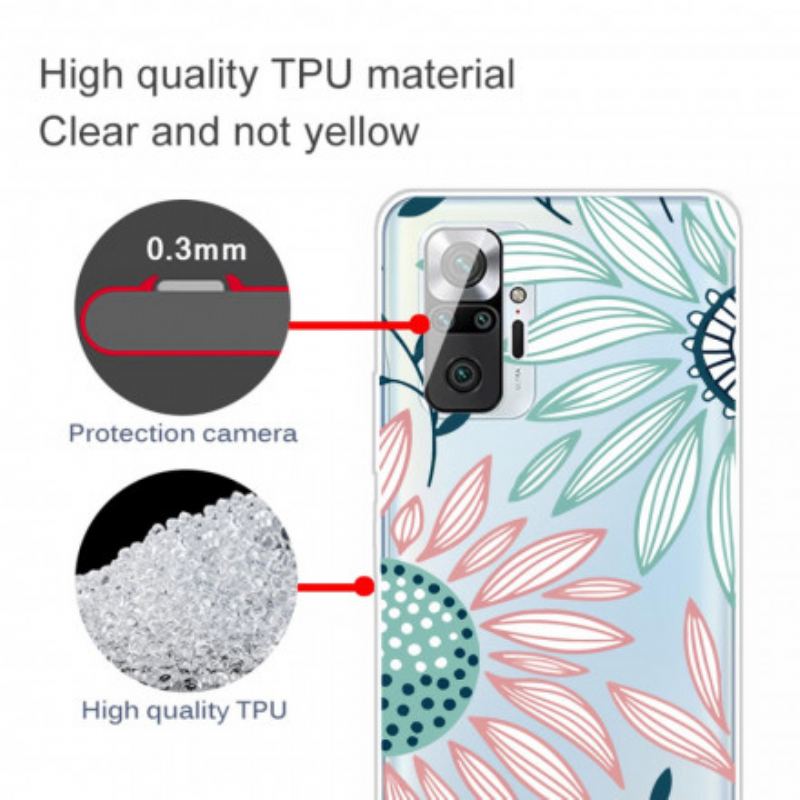 Coque Xiaomi Redmi Note 10 Pro Transparente Une Fleur