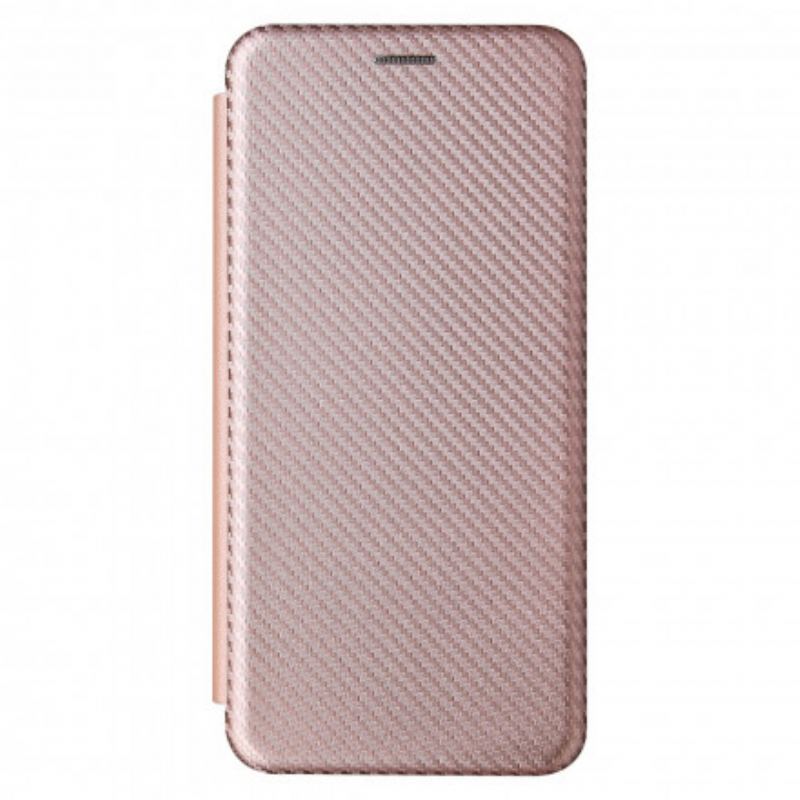 Flip Cover Xiaomi Redmi Note 10 Pro Fibre Carbone avec Anneau Support