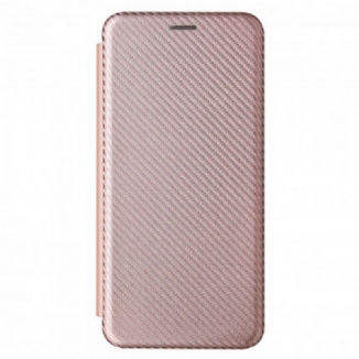 Flip Cover Xiaomi Redmi Note 10 Pro Fibre Carbone avec Anneau Support