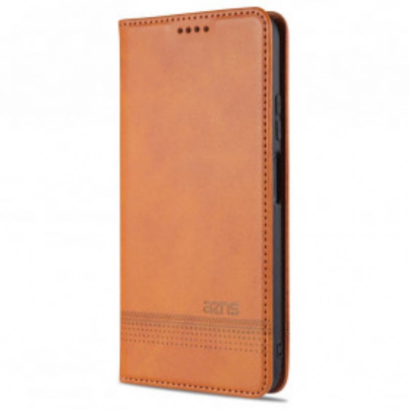 Flip Cover Xiaomi Redmi Note 10 Pro Style Cuir AZNS