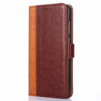 Housse Xiaomi Redmi Note 10 Pro Bicolore Texture Peau d'Autruche