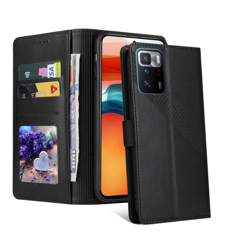 Housse Xiaomi Redmi Note 10 Pro Effet Cuir GQ.UTROBE