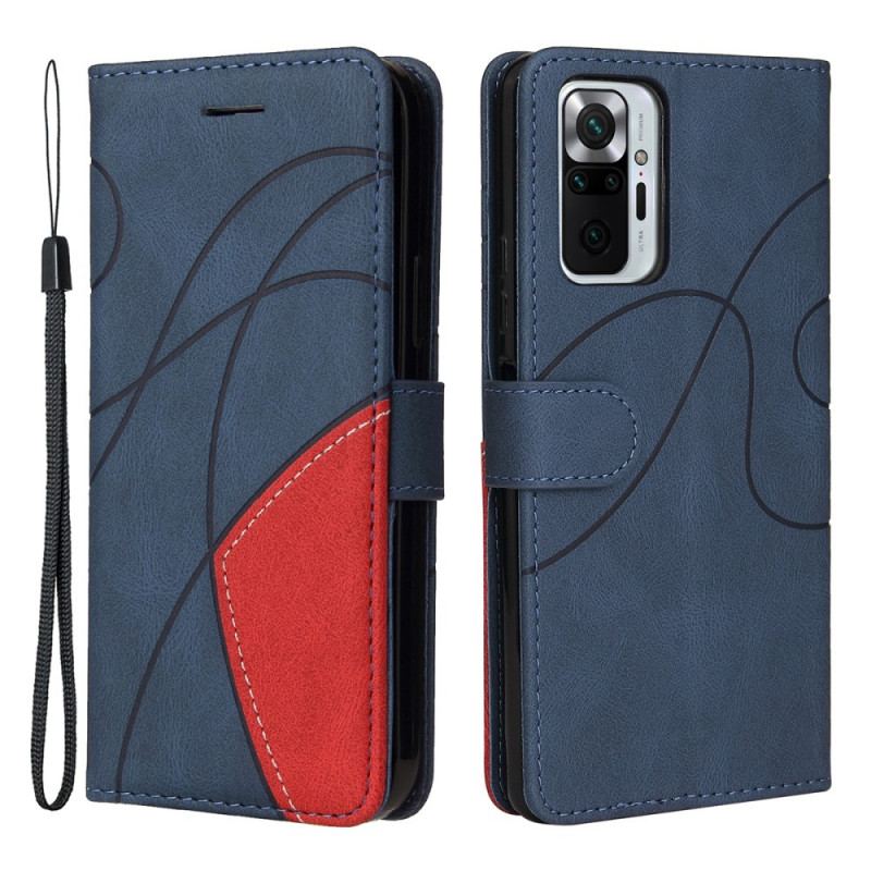 Housse Xiaomi Redmi Note 10 Pro Simili Cuir Bicolore Signature