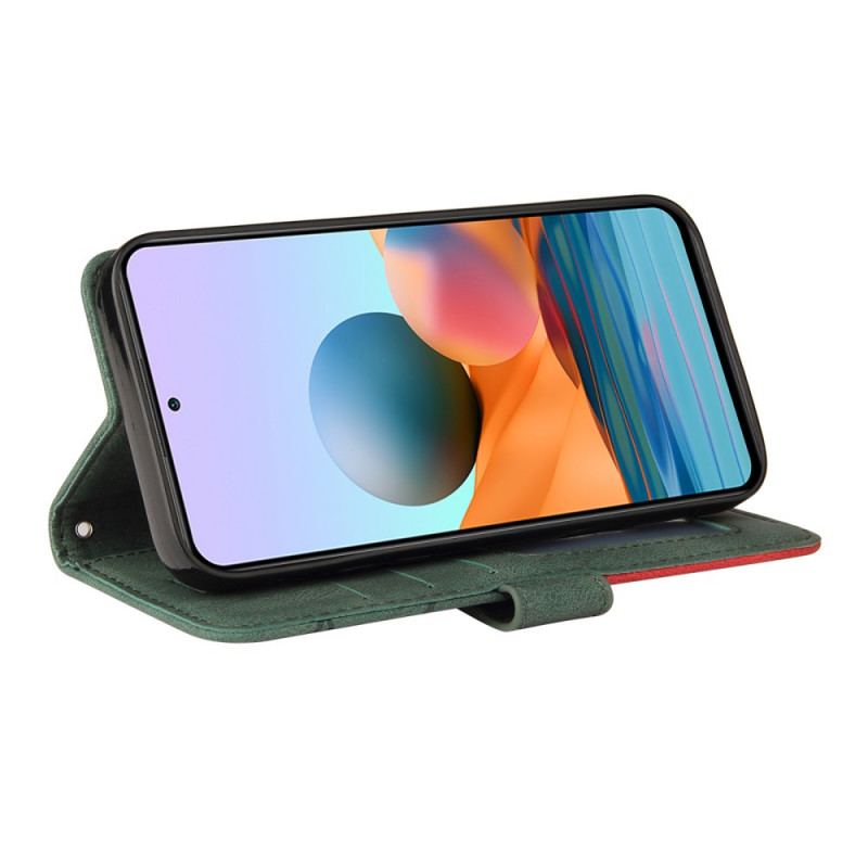 Housse Xiaomi Redmi Note 10 Pro Simili Cuir Bicolore Signature