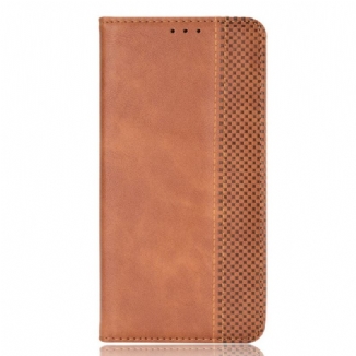 Flip Cover Xiaomi Mi 11 Pro Effet Cuir Vintage Stylisé