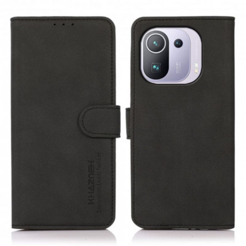 Housse Xiaomi Mi 11 Pro Effet Cuir Fashion KHAZNEH