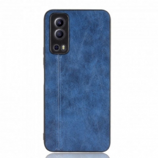 Coque Vivo Y72 5G Effet Cuir Couture