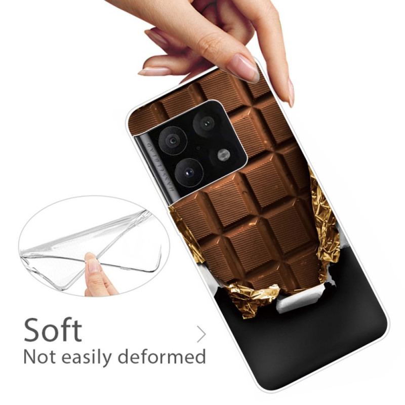 Coque OnePlus 10 Pro 5G Flexible Barre de Chocolat