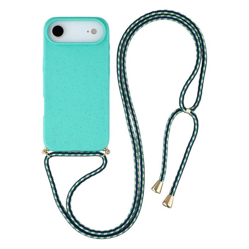 Coque à Cordon iPhone Air Silicone et Paille de Blé