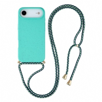 Coque à Cordon iPhone Air Silicone et Paille de Blé