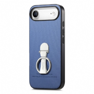 Coque pour iPhone Air avec support pliable et texture twill