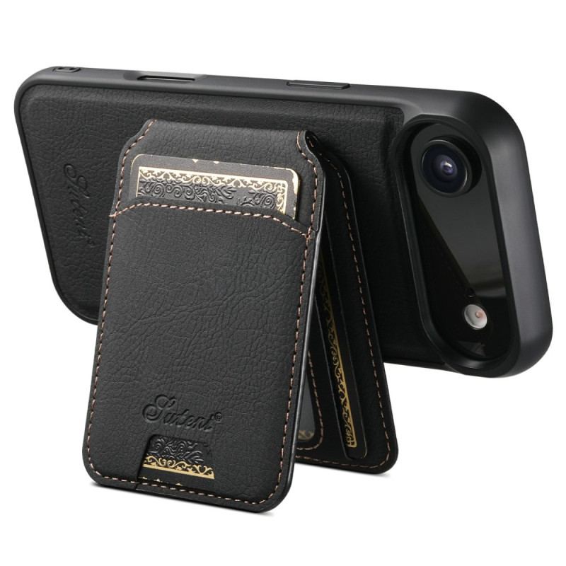 Coque iPhone Air Compatible MagSafe avec Support et Porte-Cartes Détachable