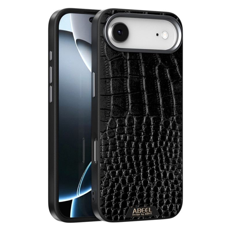 Coque iPhone Air Compatible MagSafe Effet Croco ABEEL
