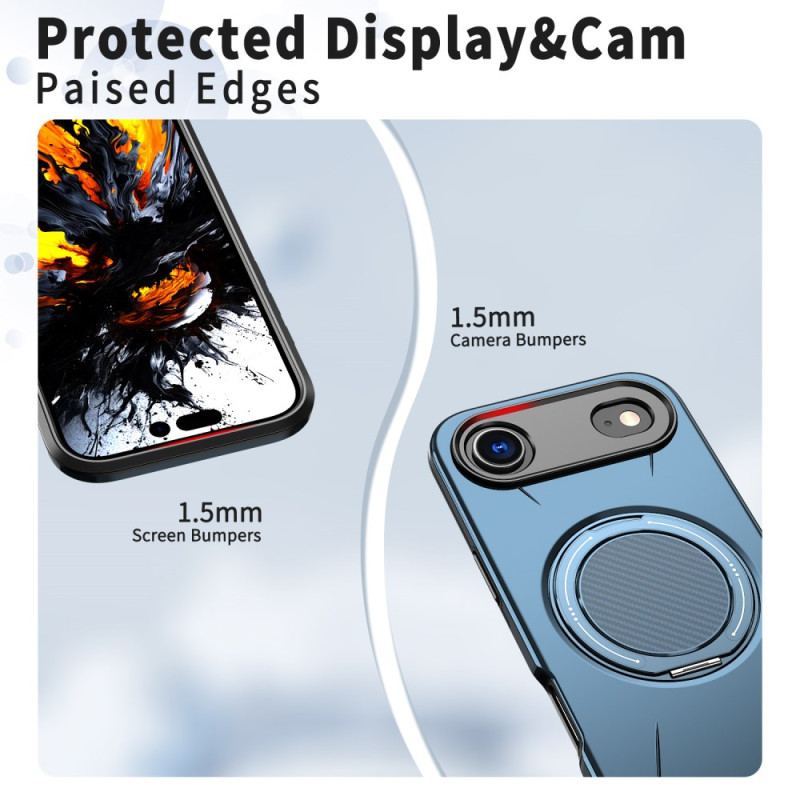 Coque iPhone Air Magsafe avec Support Rotatif Style Métallisé
