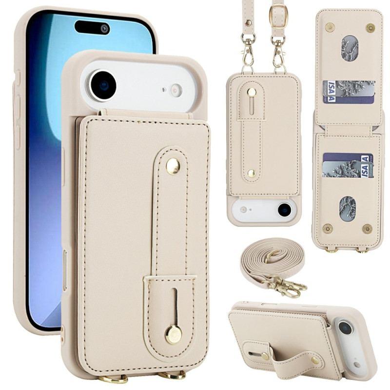 Coque iPhone Air Porte-Cartes et Bandoulière