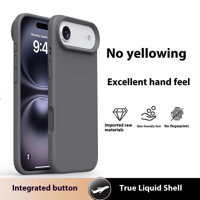 Coque iPhone Air Silicone Liquide et Microfibre