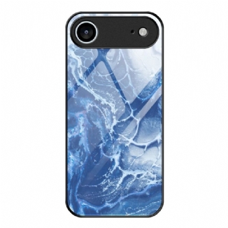 Coque iPhone Air Verre Trempé Motif Marbré